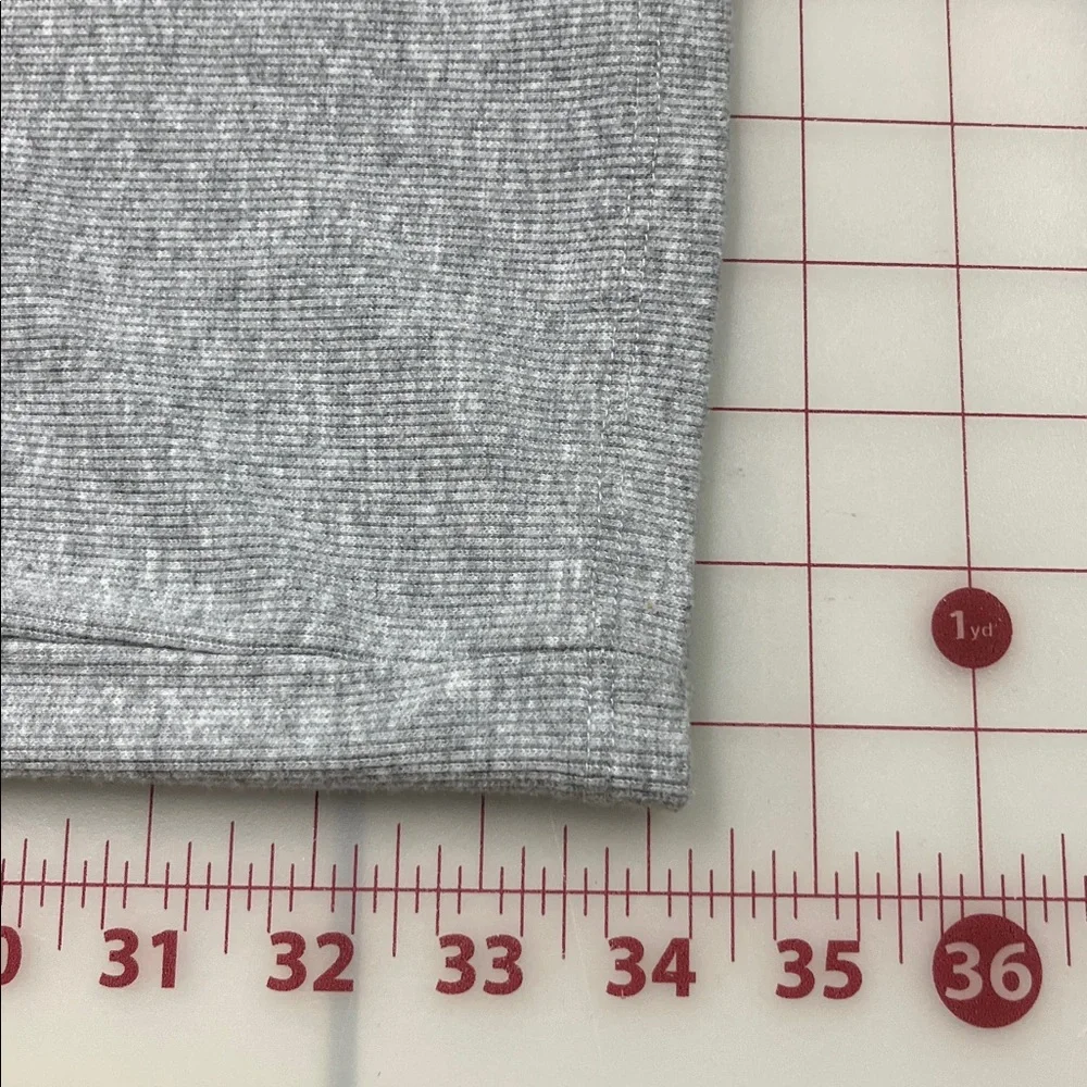HELLO KITTY by Sanrio Polo Johnny Collar Stretch Rib Knit Grey Short SL Dress XL